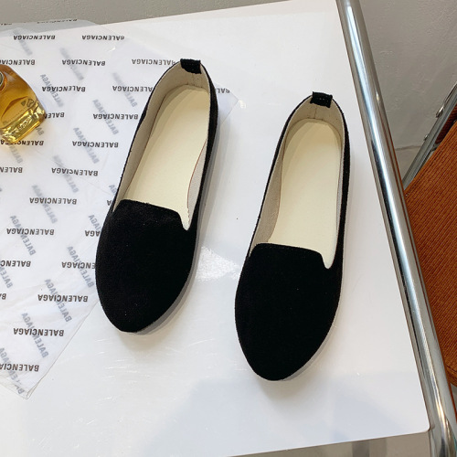 Spring and Autumn Women's Flat Shoes Candy Color Work Shoes for Women Pregnant Shoes 43 Women's Wide Shoes Burst