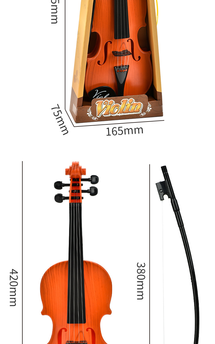 Cross-border Children's Ukulele Violin Playable Beginner Simulation Instrument Enlightenment Toy Wholesale_voghion.com