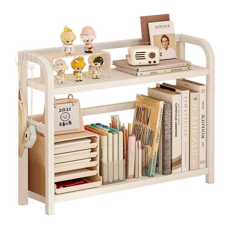 Estantería Escritorio Escritorio Escritorio Estante de almacenamiento Escritorio Oficina Dormitorio de estudiantes Libros Cosméticos Estante de acabado de hierro