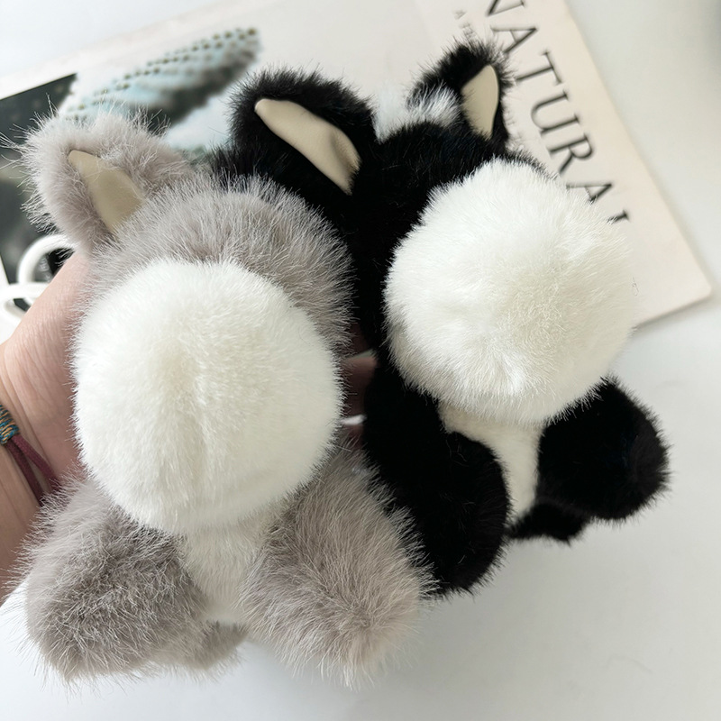 Personalidad creativa pequeña muñeca de burro llavero colgante colgante de coche mochila escolar para hombres y mujeres pareja modelo anillo colgante