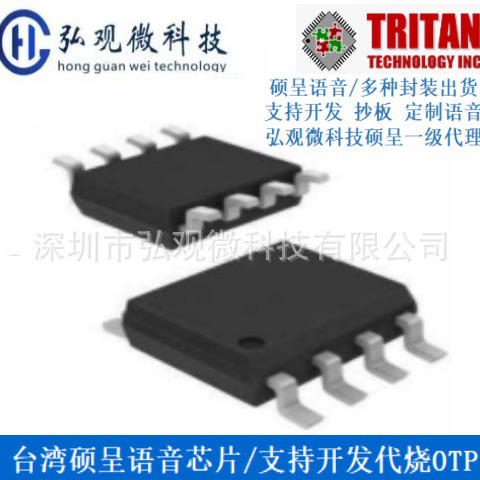 Tayvanda ishlab chiqarilgan Sogen Technology ovoz chipi bo'lgan TR16F096A 16-bitli multimedia protsessori ishlab chiqish va OTP dasturlashni qo'llab-quvvatlaydi.