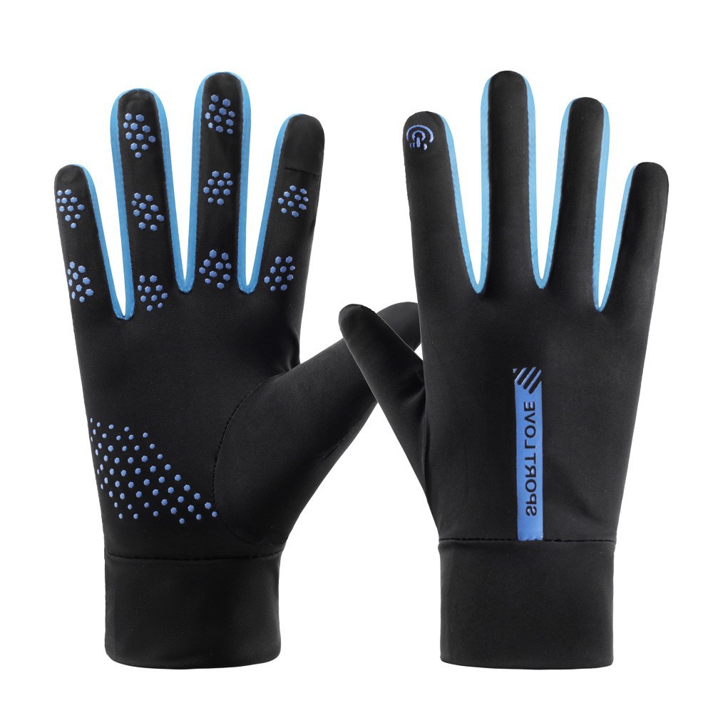 Guantes de protección solar de seda de hielo transpirables para mujer, modelos finos de alta elasticidad, conducción, antideslizante, antiultravioleta, ciclismo de verano, pantalla táctil de dedos
