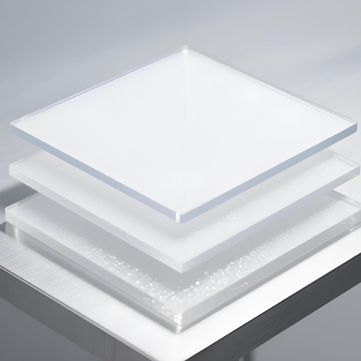 高透光乳白PC扩散板0.8mm模克隆DQ系列热弯雕刻透明板现货加工pc