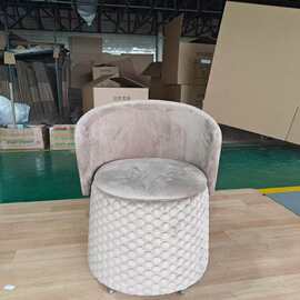 高端化妆凳可折叠收纳网红储物旋转可移动梳妆凳圆凳轻奢现代简约