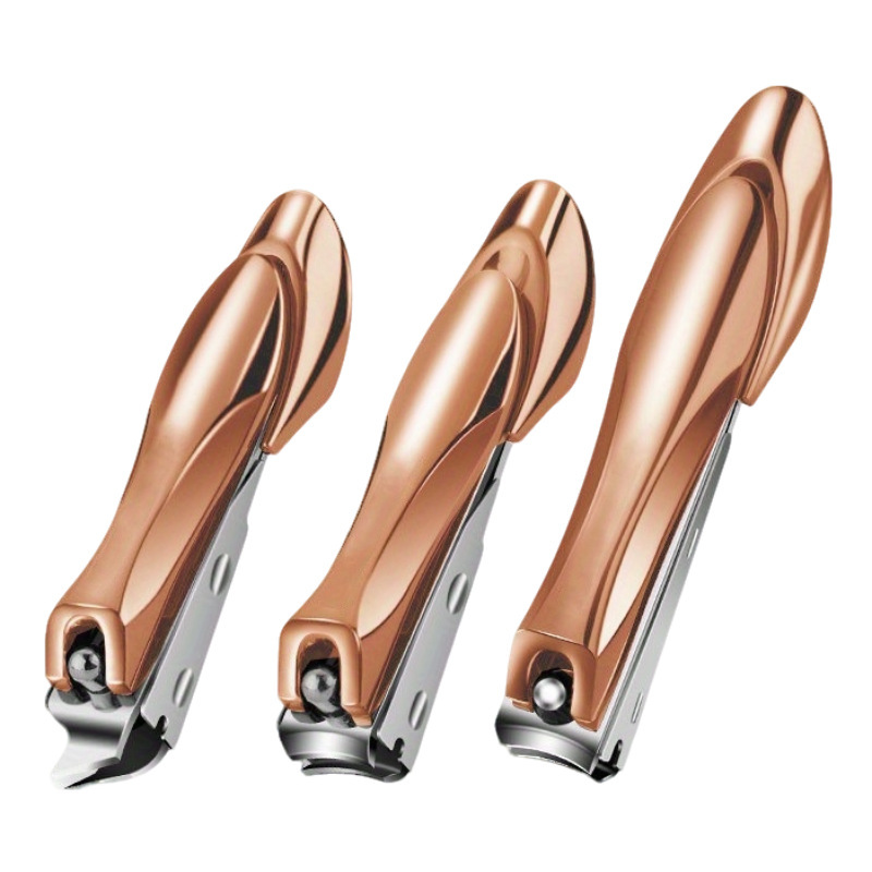 Hombres y mujeres a prueba de salpicaduras cortadora de uñas de gran tamaño, cortadora de uñas inclinada única, herramientas para el hogar, manicuras
