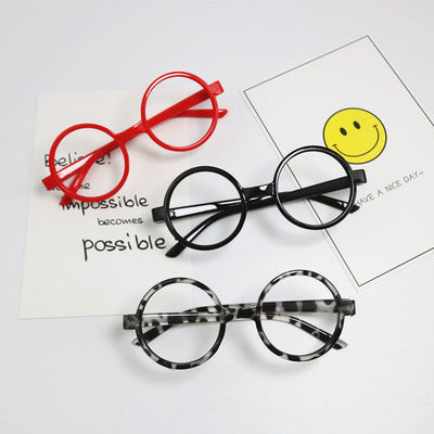 Children frame 0-5 Korean Edition glasses frame Lens lovely glasses circular Boy girl baby