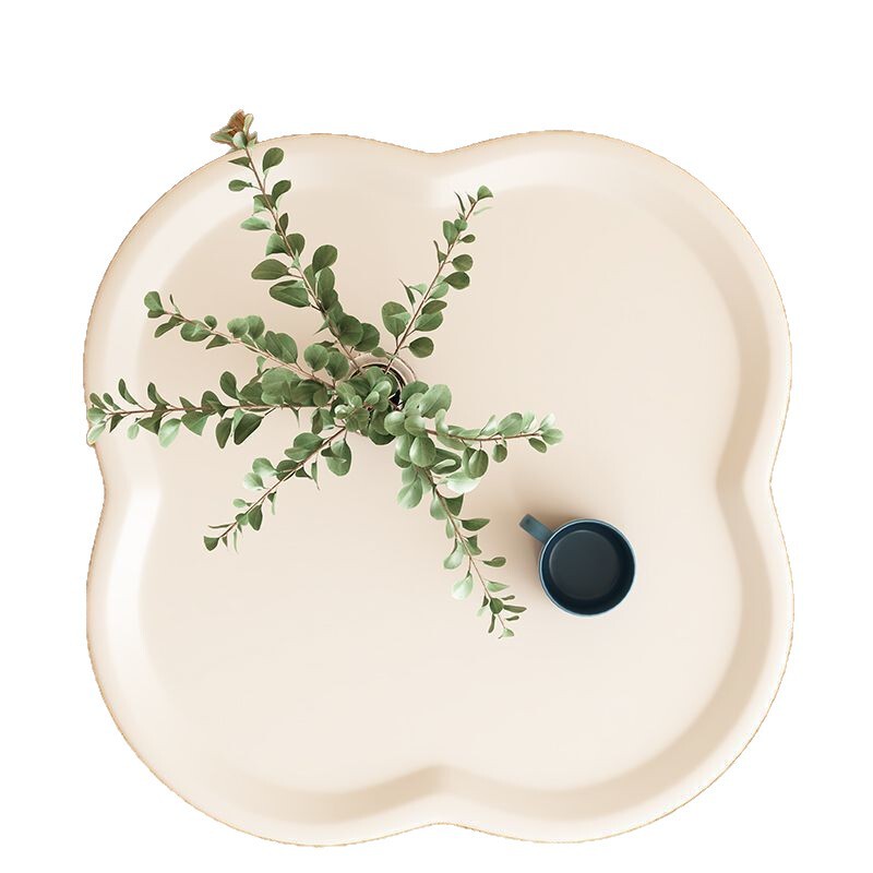 四叶草稳定受力边几现代简约床头柜云朵床头柜小茶几耐用塑料卧室|undefined