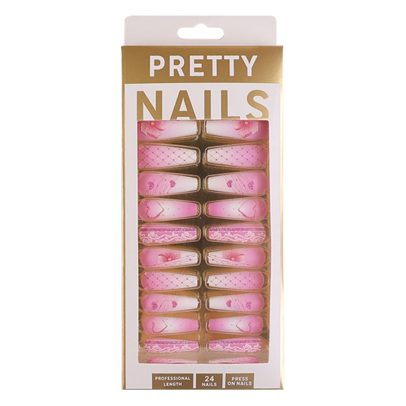 Nuevas uñas portátiles para adultos, uñas en relieve estéreo, parches de manicura, uñas postizas, uñas terminadas, uñas largas de ballet