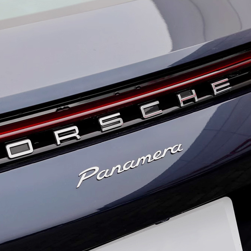 Applicable to Porsche panamera logo Paramela modified executive extended side logo rear trunk English letters