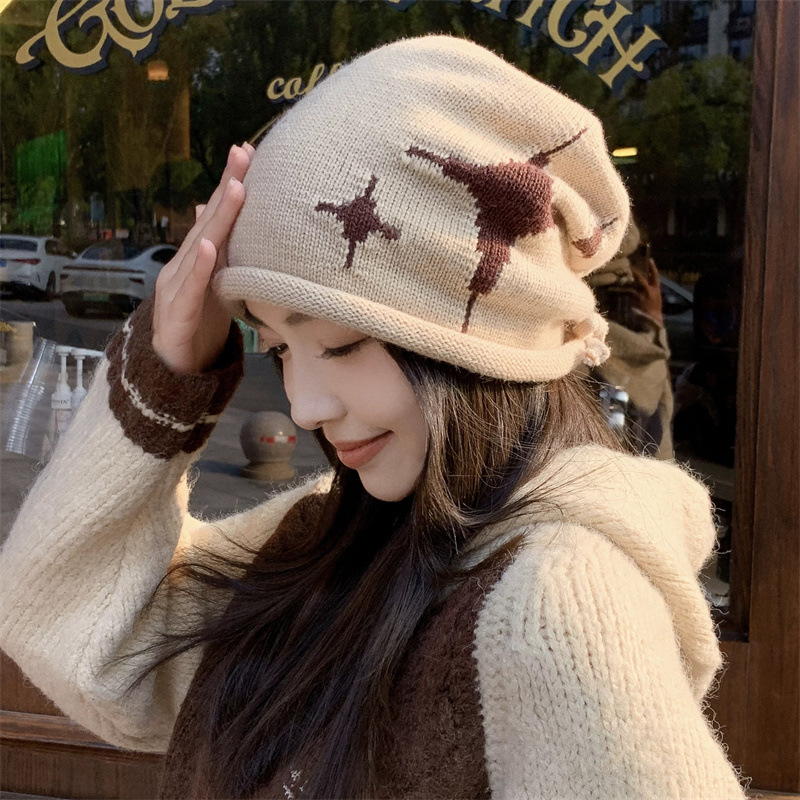 Meteor pile cap-beige