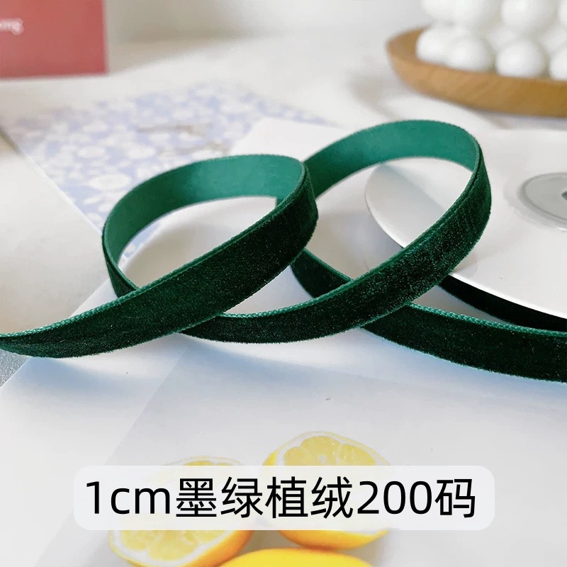 Gran bandeja de un solo lado de cinta de terciopelo cinta de terciopelo para el cabello arco DIY flores regalos accesorios de ropa