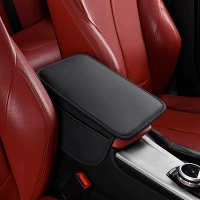 Armrest box pad – human body, car armrest box heightening - affordable-basic-model-classic-black