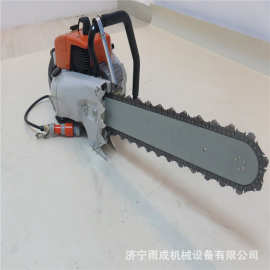 汽油导板链条石材切割机 链条切石机 手持合金钢链条锯 图片 参数