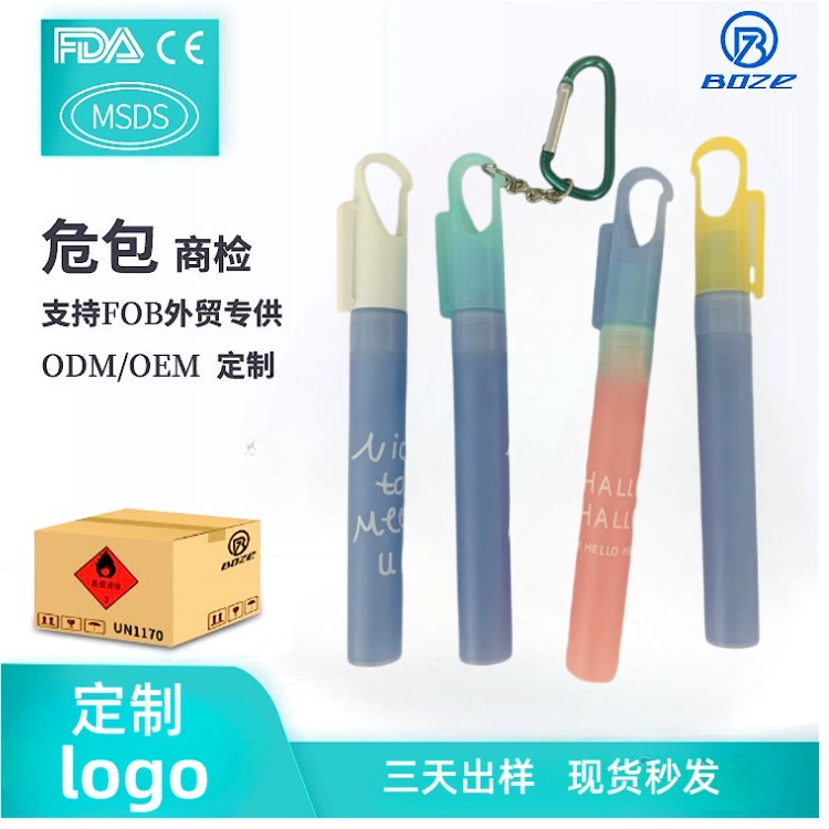 Кросс-бордерный производитель 10 мл спрей-ручка для дезинфекции рук без смывания, OEM-обработка, безводный дезинфицирующий гель для рук