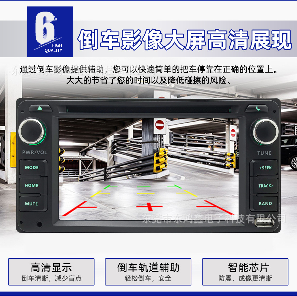 Suitable for Toyota Corolla, Camry, Hiace, Great Wall M1/M2 car DVD Bluetooth USB screen projection player
