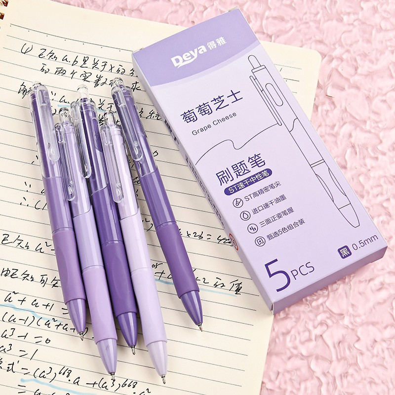 Bolígrafo de gel retráctil con punta ST de 0.5 mm, estilo INS, papelería moderna, alto valor estético, secado rápido, bolígrafo para práctica de exámenes, en stock.