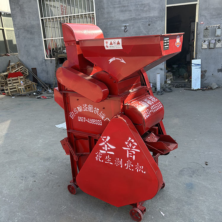 柴油驱动花生剥壳机 油坊双滚筒脱壳去皮机 花生除杂打粒机