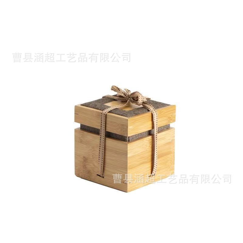 竹质木盒蜂蜜礼品包装盒茶杯茶具收纳盒伴手礼木制盒子|undefined