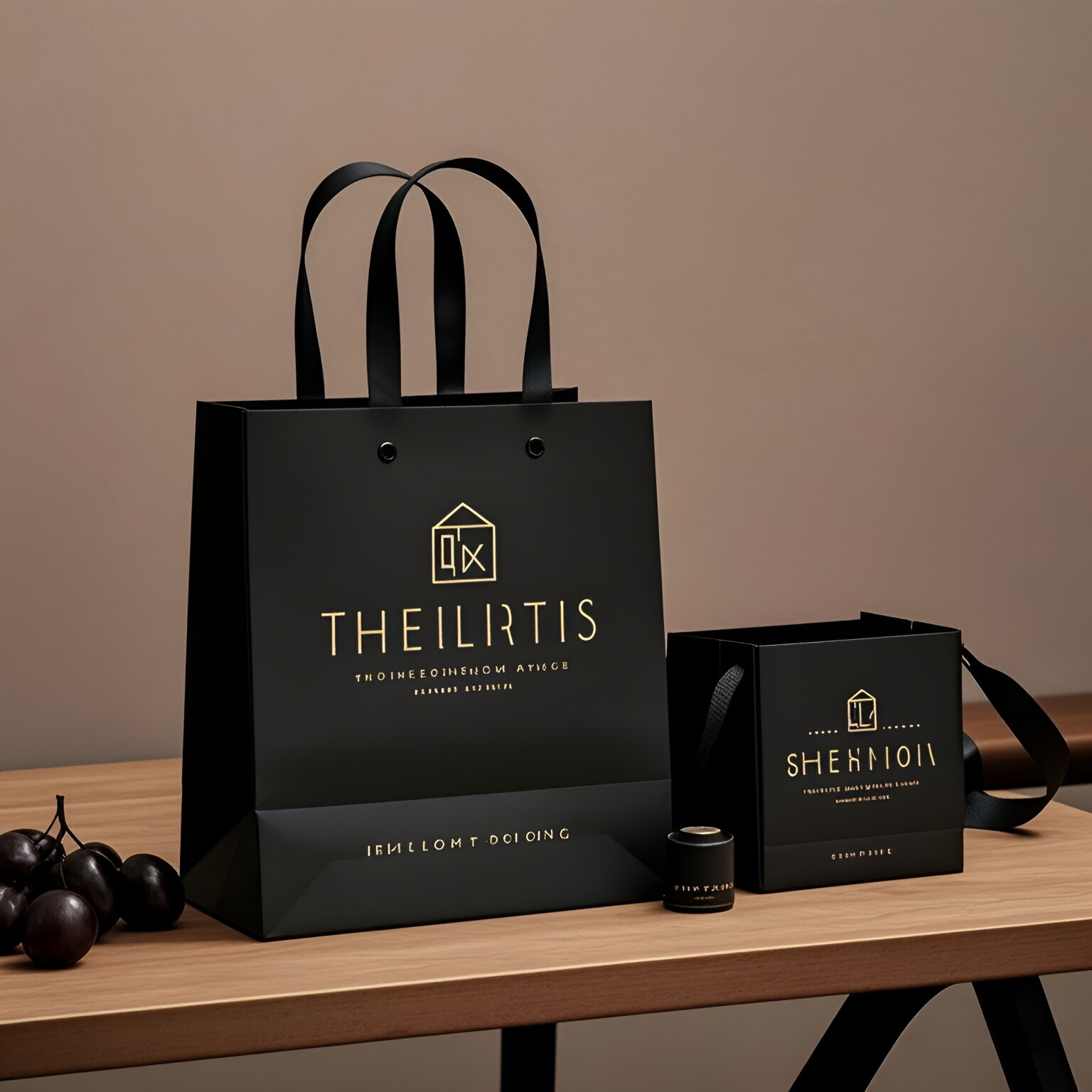 手提袋包装袋手提小礼品袋子轻奢防水杜邦纸外卖咖啡袋