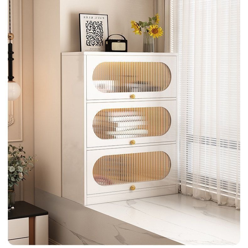 Bay window storage cabinet, balcony sun protection storage cabinet, solid wood window sill low-standing home multi-layer bookshelf storage bay window cabinet