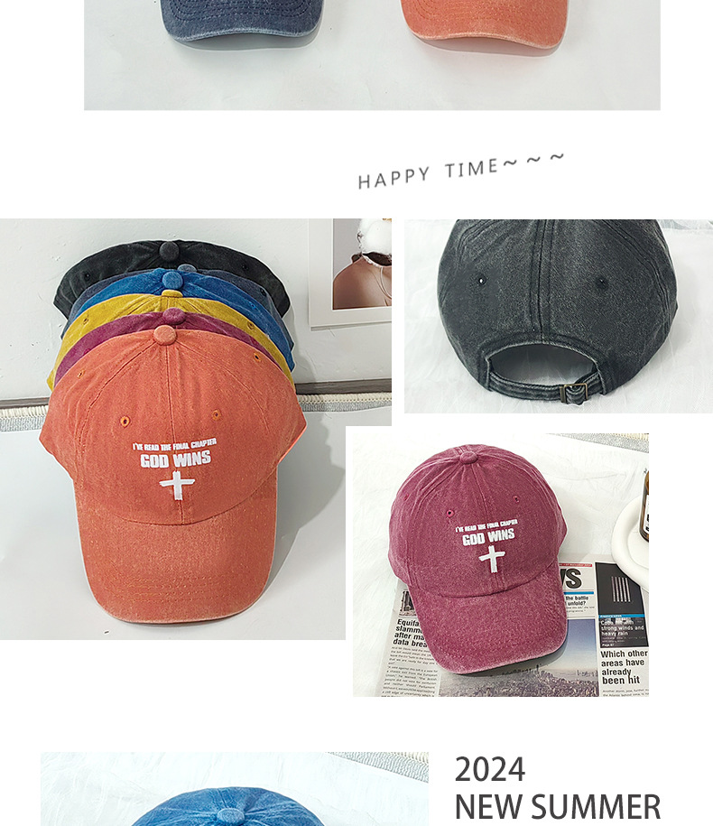 Unisex basebollkeps a god wins med tryck trendig mode casual_voghion.com