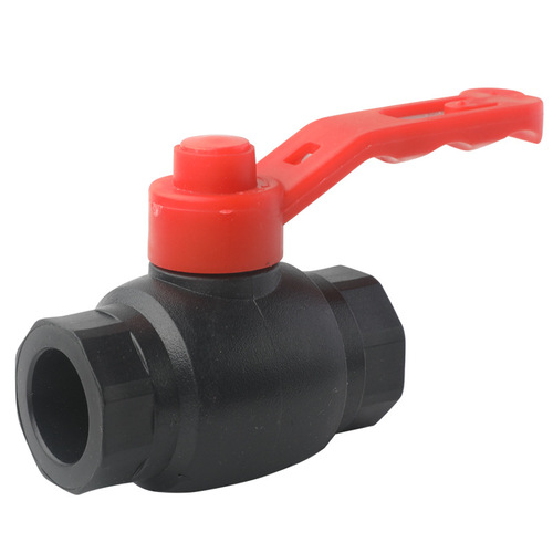 PE steel core ball valve HDPE pipe fittings hot melt valve New material socket type PE iron handle high flow steel core ball valve