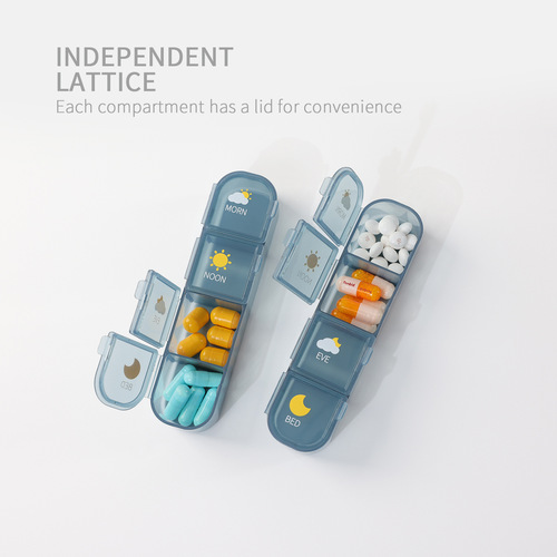 Cross-border Amazon popular medicine box, seven days a week, 21 compartments and 28 compartments, large-capacity removable elderly medicine dispensing box