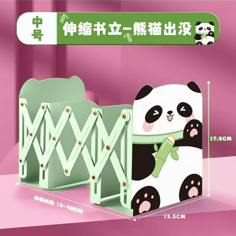  retractable metal bookend for students, folding bookshelf, office desk, book storage and organization artifact