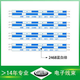 工厂供应 LED显示屏连接排线 2468蓝白排线 24awg并排线电子线