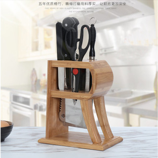 Soporte de cuchillo de bambú multifuncional titular de cuchillo de madera sólida combinación simple suministros de cocina cuchillo titular precio de fábrica suministro directo