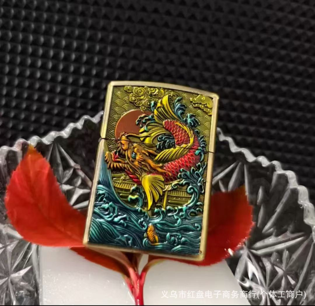 에나멜 물고기와 용