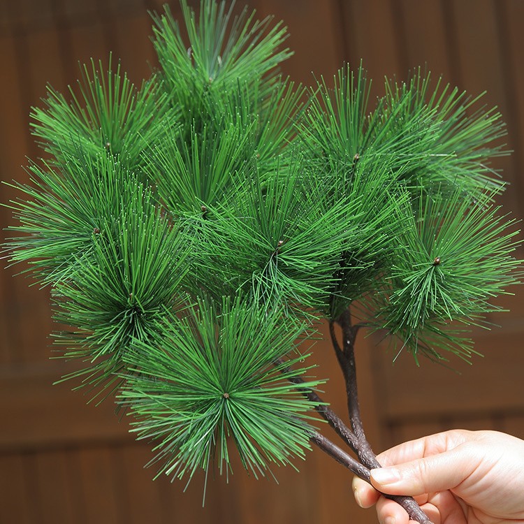 羡瓷马尾松针仿真黑松叶迎客松电信塔装饰耐晒松树枝户外园林绿化