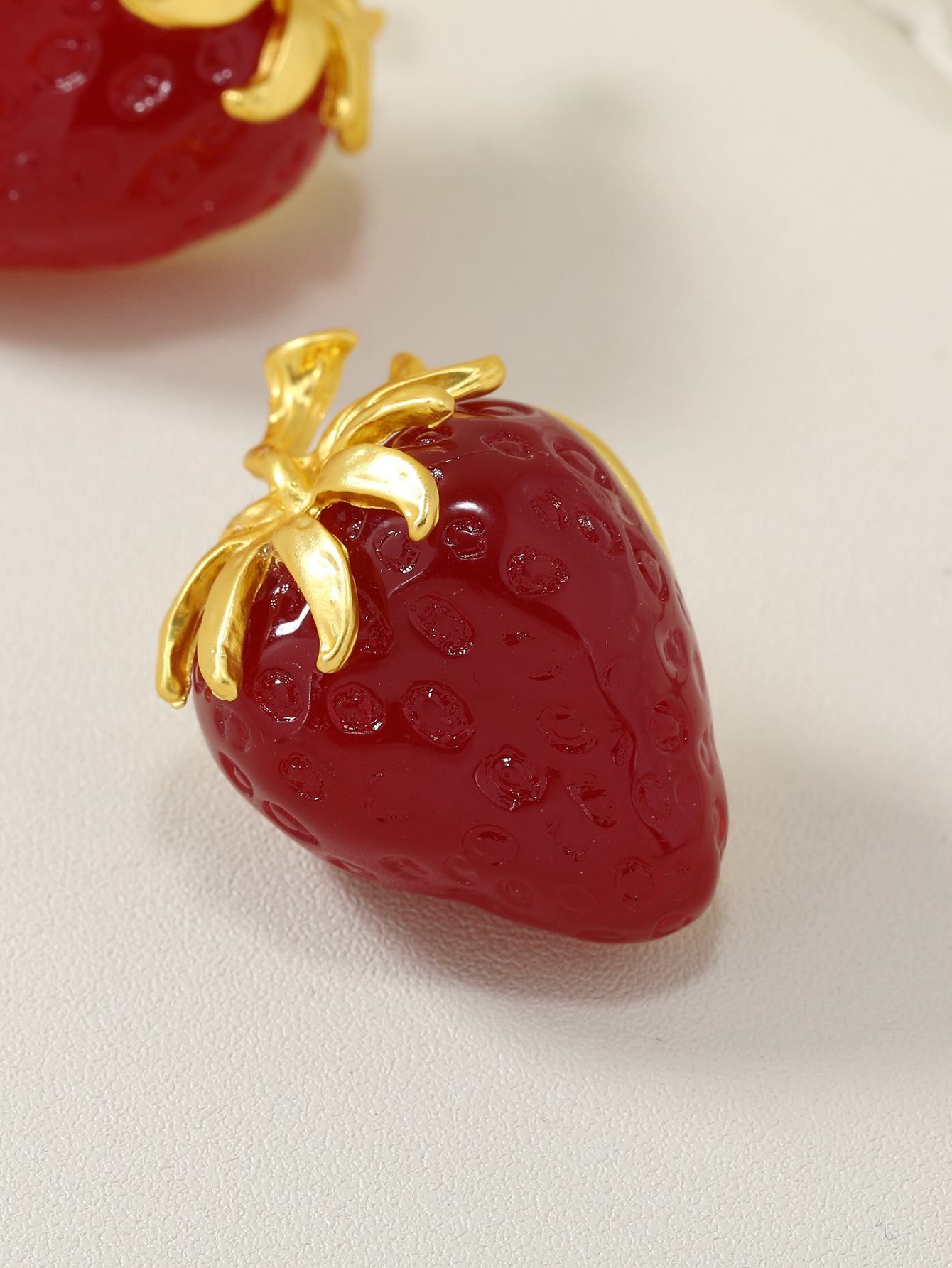 Earrings, Ear Studs Classification 1 Pair Cute Retro Fruit Strawberry Alloy Women's Earrings Ear Studs