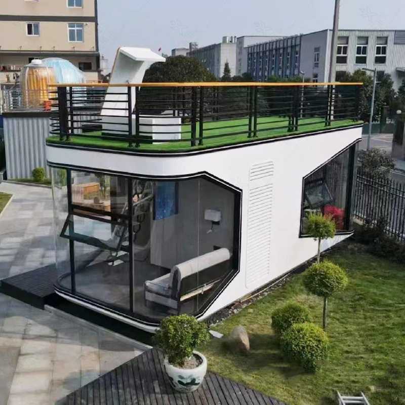 cápsula espacial de alojamiento residencial móvil de elevación integral para nueva construcción rural de camping aislamiento acústico cápsula de aislamiento térmico