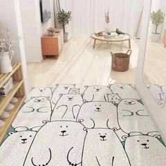 卡通入戶門絲圈腳墊可裁剪網紅地墊進門家用玄關地毯門口門廳墊子