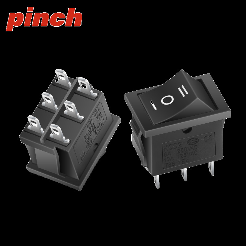 KCD1小型船型スイッチ3a 6a 250v 6足3段234足2段ライト付き浄水器電子船型反り板|undefined
