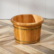 香柏木泡脚桶加厚实木小腿老式泡脚厂家直销木盆家用木盆泡脚木桶