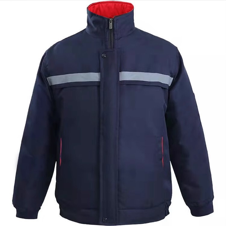 冬季棉服工作服加厚反光条保暖防寒工地汽修车间工地劳保服工作服|undefined