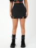 Women 's Solid Split Hem Skirt Elegant Fashion High Waist