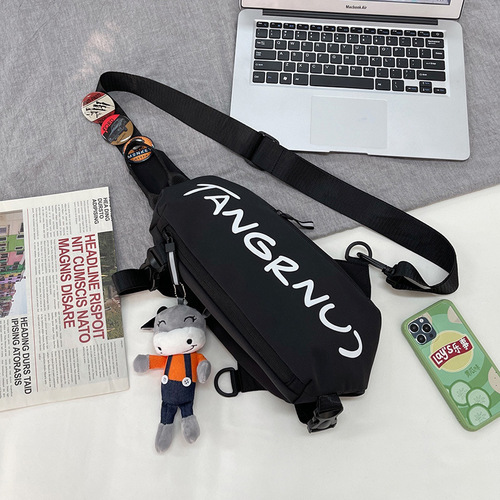 Unisex sports casual crossbody bag, simple lightweight multi-functional fashionable men's small crossbody bag