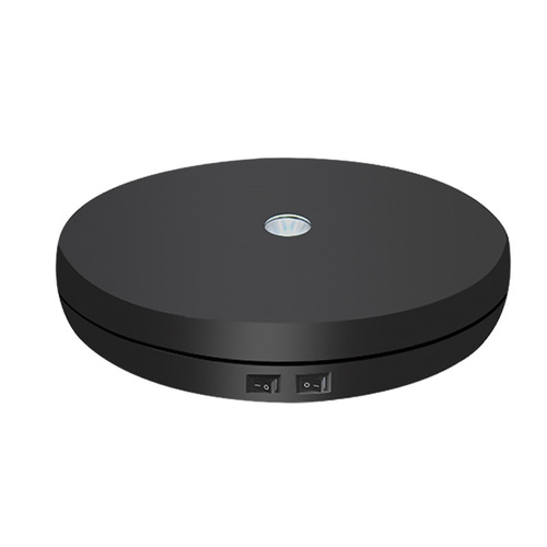 Cross-mirror 360-degree electric display stand with lights, panoramic main picture video shooting and production of still life photography jewelry turntable