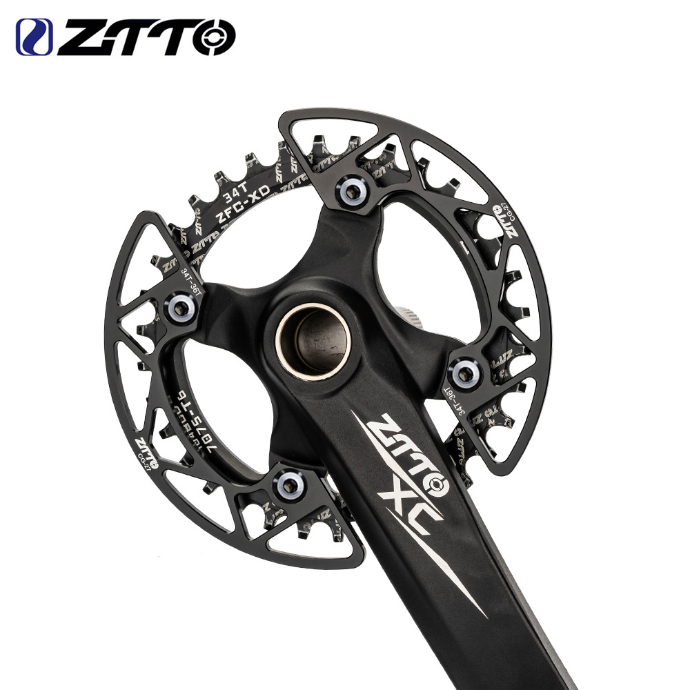 ZTTO Bicicleta de montaña Placa de protección especial para dientes positivos y negativos 104BCD Disco de un solo disco Cubierta de protección de rueda dentada