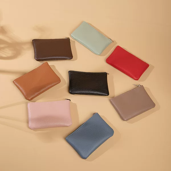Coin Purse for Men and Women, Mini Simple Coin Storage Bag, Card Holder, Compact, Lightweight, Portable Zippered Money Bag