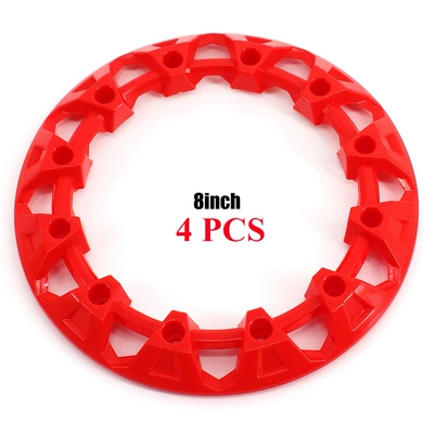 Wholesale 8 10 inch wheel hub decorative side cover four-wheel off-road vehicle ATV ATV tire color wheel cover Cover Cover (Hub) - 8-inch-red-4