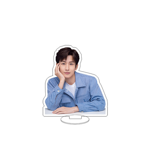 Cheng Yi Mini Standing Sign, 6cm Humanoid Acrylic Double-Sided Sandwich Desk Decor – A Cherished Souvenir & Fan Support Gift from 