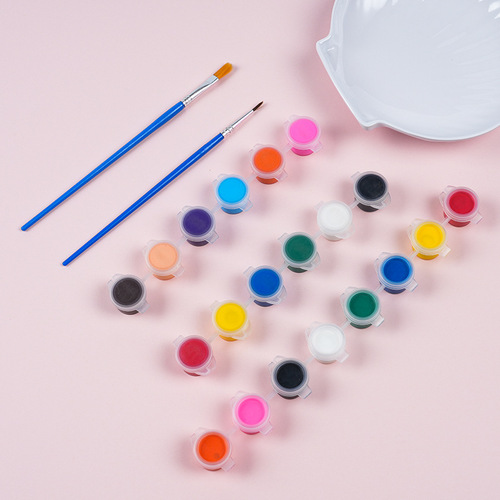 3ml acrylic paint 12 color one piece set plaster kite children DIY painting graffiti acrylic paint strips wholesale