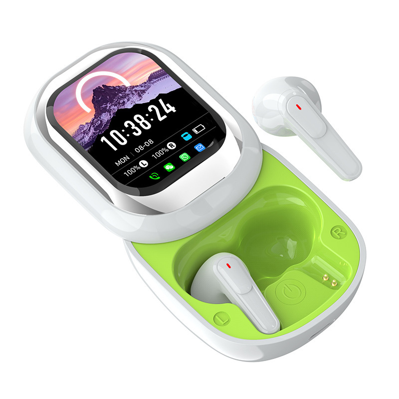 新型国境を越えた爆金TWS入耳式スクリーン付きbluetoothイヤホンノイズ低減透過式カラースクリーンタッチSE-ONE|undefined