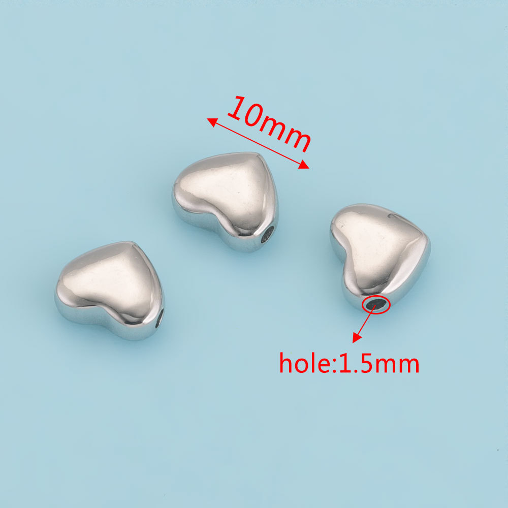 Acero inoxidable pulido Beanie perlas de perforación cuentas de tubo a través del agujero perlas de perforación cuentas de acero de titanio DIY accesorios de joyería hechos a mano