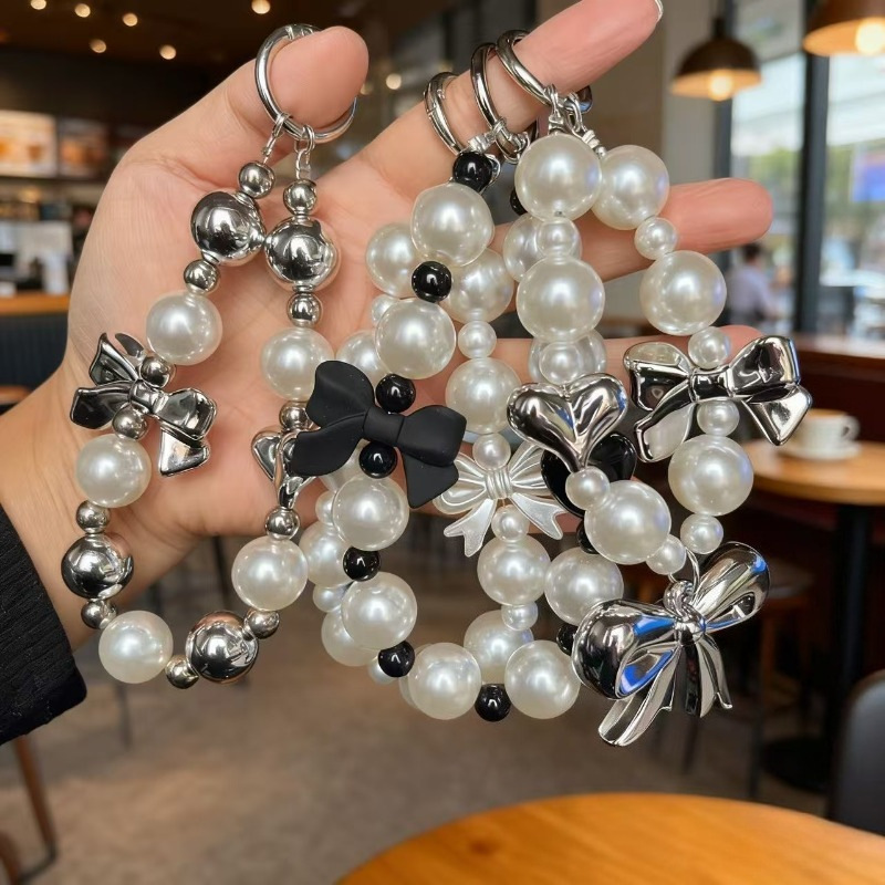 Cross-Border Korean Style Multi-Color Bow Love Mobile Phone Hanging Chain Versatile Elegant Personalized Key Bag Pendant Small Gift Cross-Border Korean Style Multi-Color Bow Love Mobile Phone Hanging Chain Versatile Elegant Personalized Key Bag Pendant Small Gift
