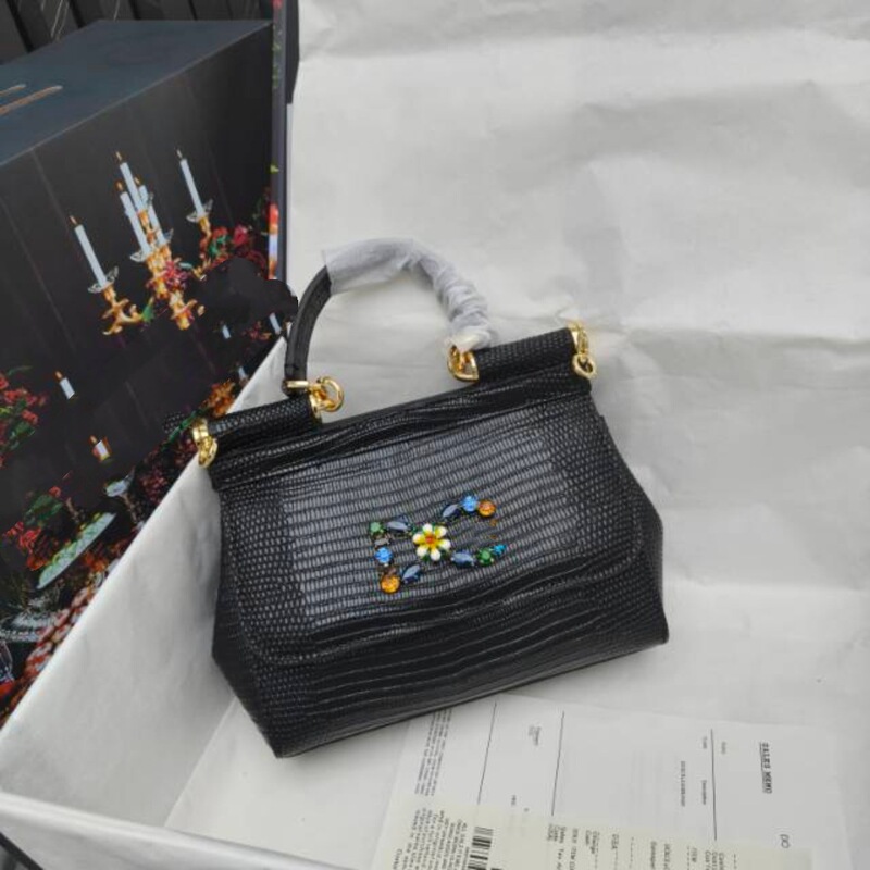 D's New Niche Crocodile Leather Platinum Bag, Versatile Work Clothing Simple Bag, Banquet Shoulder Crossbody Handbag for Women